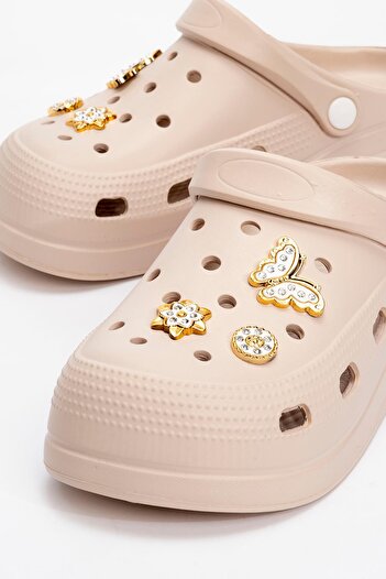Elit Cflex 005 Beige Anatomical Cross Women's Daily Slippers