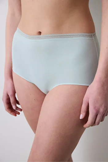Penti Easy Cotton Trim Highwaist Mint Green Slip Panties