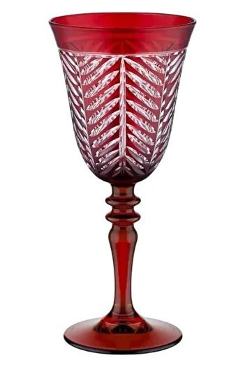 liveisthome 6-Piece Colored Glass Goblet Red