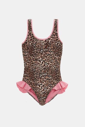 Amarelle Παιδικό μαγιό με βολάν Capetown Leopard Pattern