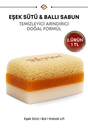 Safyaşam Natural Pumpkin Fiber Honey Donkey Milk Soap Pumpkin Fiber Donkey Milk Soap 120 Gr