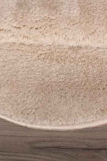 Bestekar Lunasoft Brown Oval Modern Soft Machine Washable Non-Slip Luxury 2-Piece Bathroom Mat Set