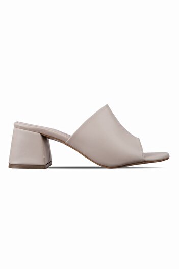 Lal Shoes & Bags Barevné dámské pantofle Movement Heeled-krém
