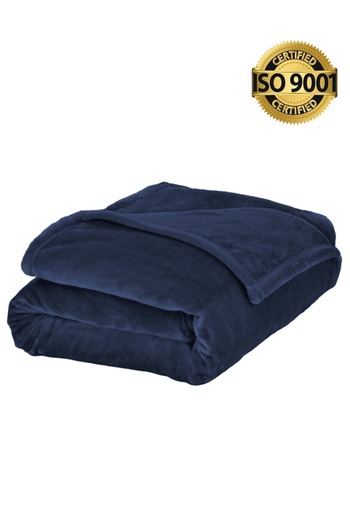 Master Home Textile Lightweight Velvet Blanket, 350GSM, 230x170cm Single Size, Soft All Season Flannel for Bed & Sofa