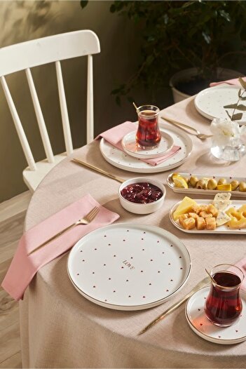Karaca Lovin 32 Piece 6-Person Breakfast Set Gold