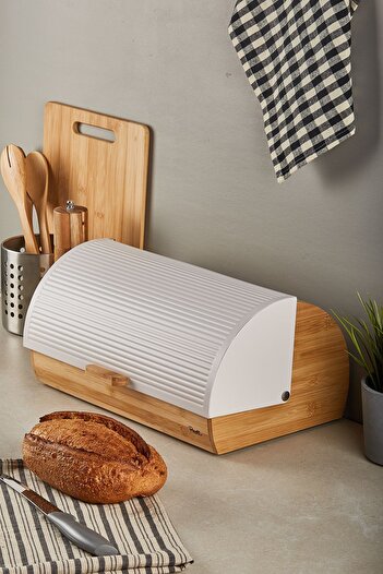 Perotti Clemento Bamboo Bread Cabinet