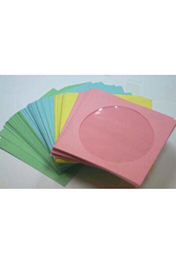 ELBA CD&DVD Envelope Colorful 80gr 100 Pack with Window (Red, Yellow, Green, Blue, Orange)