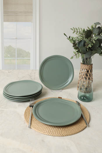 Keramika Farfurie pentru Tort Verde Mat Bloom 24 Cm 6 Bucăți 322