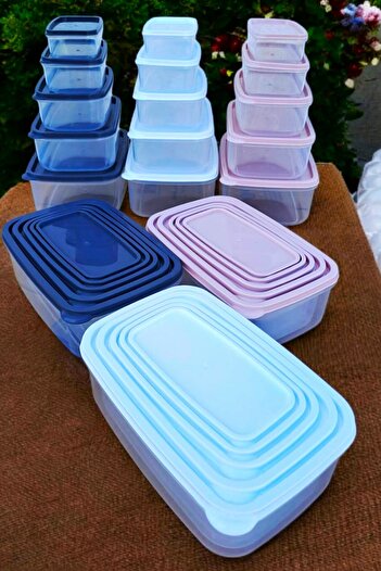 SWENCRAFT West Home Luxury 30 Pieces Food Storage Box Rectangular Food Container That Can Be Placed in a Freezer and a Microwave