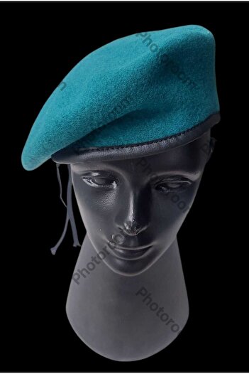 kho military design Turkish Air Force Beret Unisex (Number 55-Turquoise Color) Zero Product