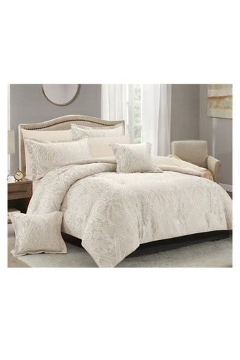 smart home Double-sided duvet set, 8-piece duvet, size 240x260 cm, filling (350 g/m²), microfiber