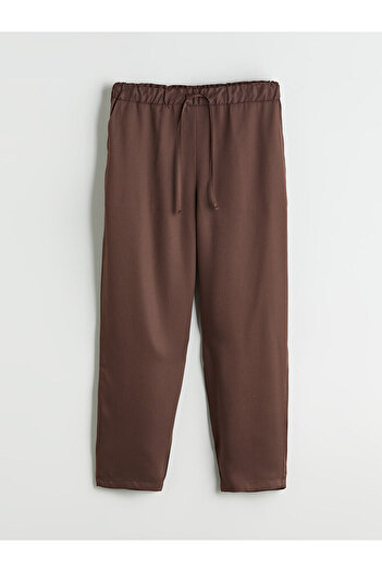 LC Waikiki Carrot Cut Women's Trousers with Elastic Waist