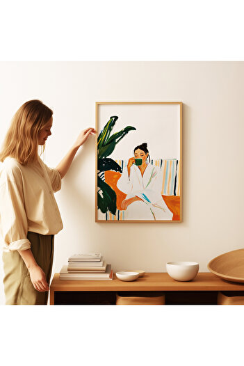 ARTHOUSECOLLECTIVE Morning Calm Poster - Coffee Delight - Unframed Poster
