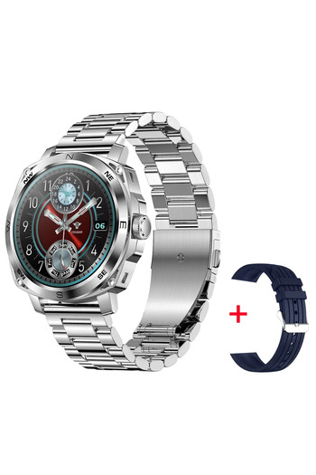 LikeSmart Ceas SmartWatch ISP RisenFiT, 1.43" IPS Retina Display, Apel Bluetooth, Oximetru, Notifica