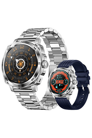 LikeSmart Ceas SmartWatch ISP RisenFiT, 1.43" IPS Retina Display, Apel Bluetooth, Oximetru, Notifica