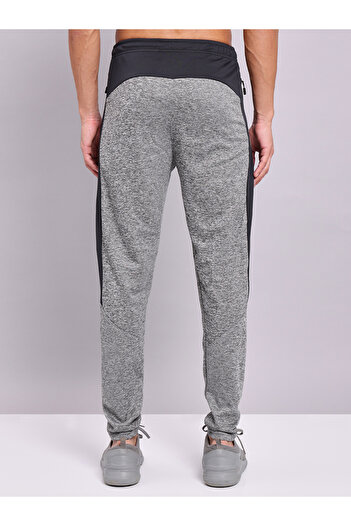 Technosport By Styli Melange Slim Fit Track Pants with Contrast Panel