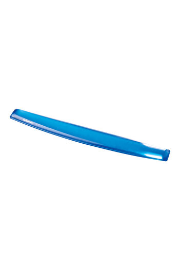 Fellowes Blue Crystal Gel Keyboard and Wrist Support, Ergonomic Design, Non‑Slip Base, Easy‑Clean