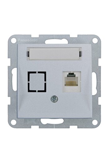 PANASONIC MECANISM PRIZA CAT6 cu ETICHETA KARRE PLUS 55 SILVER