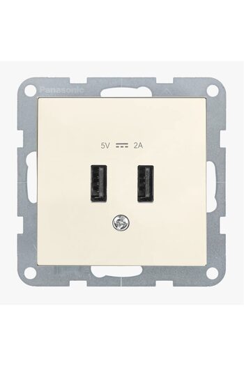PANASONIC USB Socket 5V-2A Mechanism Karre Plus 55 Beige