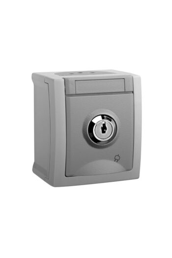 PANASONIC PRIZA SCHUKO CU CHEIE IP54 PACIFIC GRI