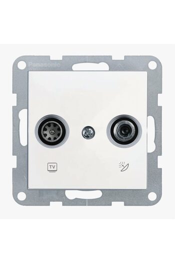 PANASONIC Final Satellite + TV Socket Mechanism Karre Plus 55 White