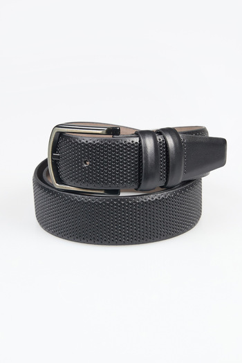 Fulla Moda Classic Faux Leather Belt