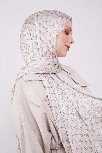 Levidor Cream Double Color Brand Shawl