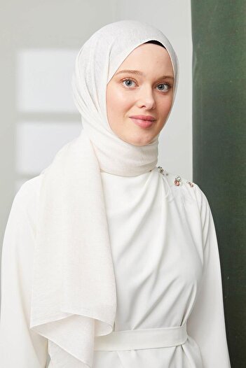 Levidor Ecru Twinkle Shawl