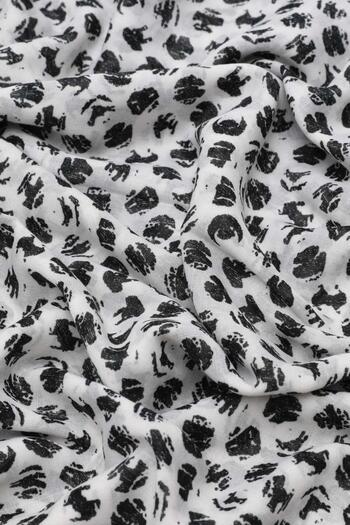 Levidor Off White Relax Brush Polka Dot Shawl