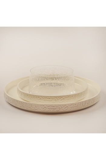 LA MESA 18Pcs Porcelain Dinner Set Ramas Collection In Beige
