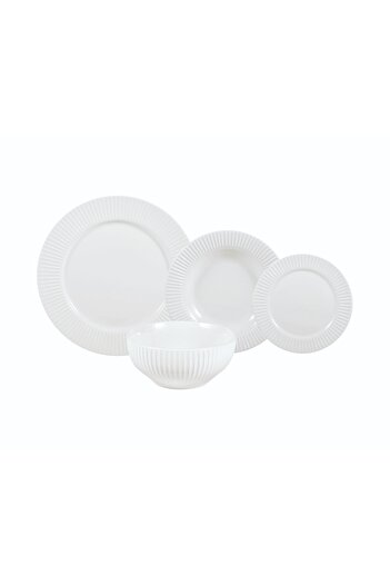 LA MESA white porcelain 16 pcs dinner set