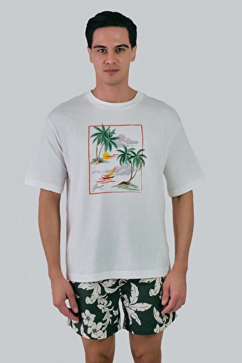 Gant Hawaiian Printed T-Shirt
