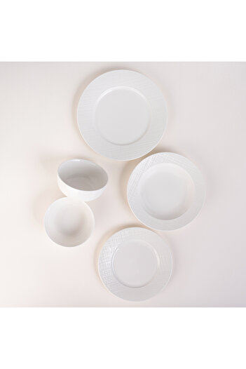 LA MESA white porcelain 16pcs dinner set
