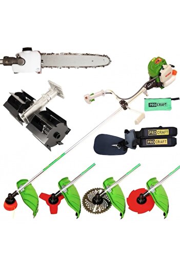 ProCraft Pdr Tools Set Motocoasa PROCRAFT T5600 PRO + Branch Cutting Chainsaw Accessory + Cultivator