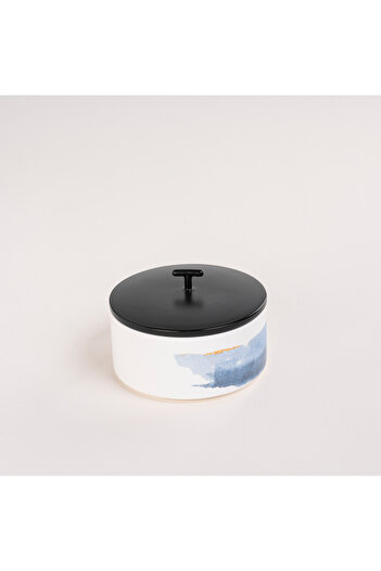 Dallaty white porcelain date bowl with lid 13*9 cm
