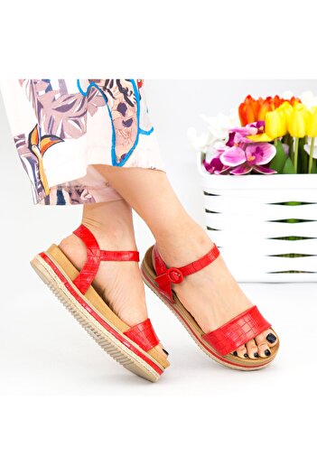 mei Women's Sandals WT006 Red |