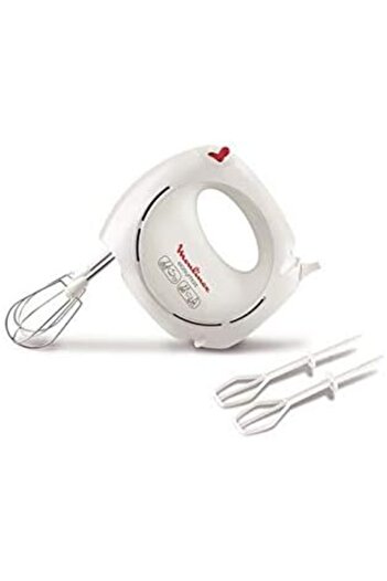Moulinex Hand Mixer | Easy Max Hand Mixer | 200 W | 5 speeds | White | Plastic/Stainless Steel | 2 Y