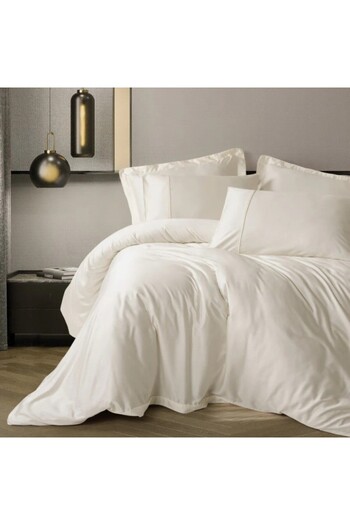 Cotton Box Luxury lyocell and cotton bed linen, Cotton Box, Silky Satin Cream