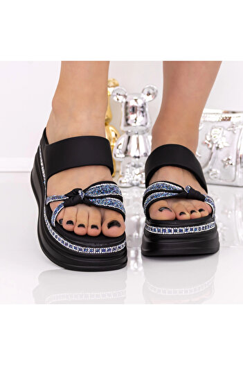 mei Papuci Dama cu Platforma 018-16 Negru |