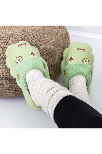 FASHION Women's Slippers W-25 Green |