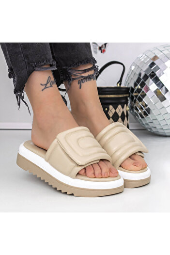mei Papuci Dama cu Talpa Joasa 3GH22 Crem |