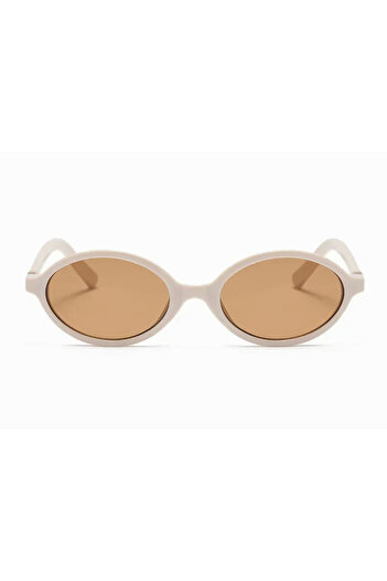 Toz Vintage Delova Beige Color Vintage & Retro Unisex Sunglasses