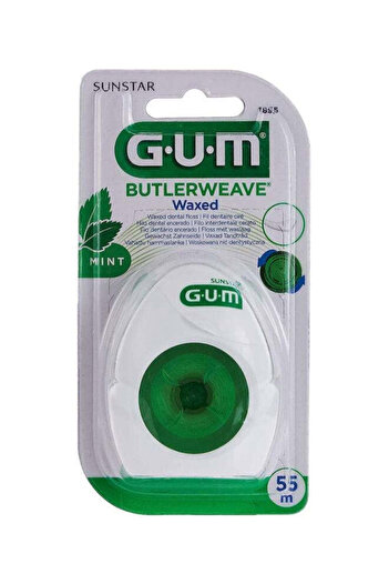 GUM Butlerweave Mint Waxed Dental Floss 55m