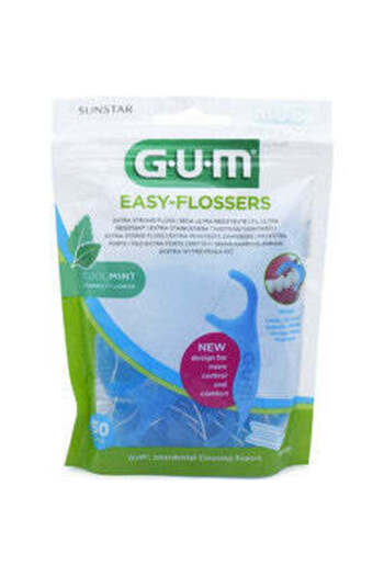 GUM 890 Easy Flossers Fork Cool Mint 30Pieces