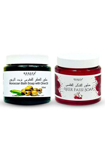 MEDSPACLINIC Moroccan Olive and Aker Fassi Soap 500g Combo Pack