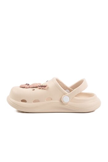 AYAKMOD Ecru Eva Light Girl's Sabo Slippers 303 F