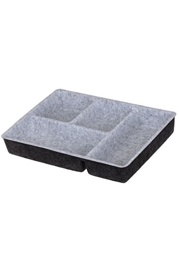 Herum Drawer Organizer with 4 Slots, Herum®, Gray, 30 x 22 x 5 cm