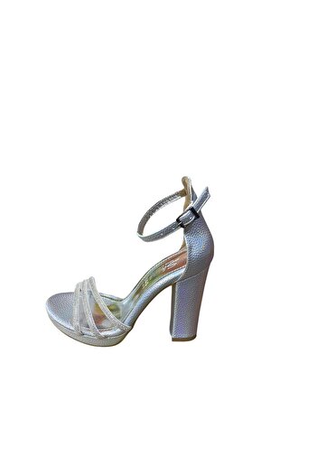 güven kundura Women's Stone Platform Summer Evening Dress Shoes