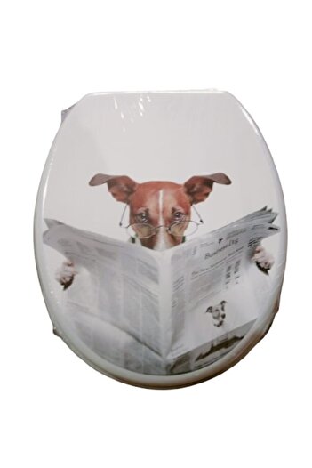Optima Capac WC din MDF printat, balamale inchidere lenta
