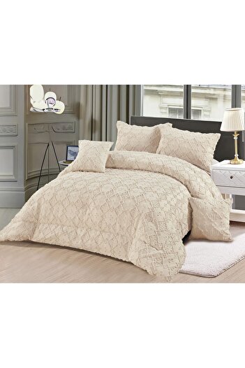 Moon Luxury 6-piece royal double bed sheet with a pattern to add beauty and elegance to your room. Quilt size 250x230 cm.